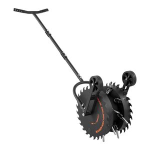 Aeratore Manuale per Prato con Ruote da 16,6 Pollici, Resistente alla Ruggine, con Denti Anti-Intasamento, Strumento per Aerazione del Giardino - Product Image 1