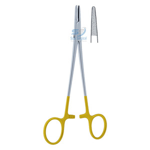 Portaagujas DeBakey Premium de Carburo de Tungsteno, Instrumento Quirúrgico de 18 cm para Cirugía Vascular y Cardiovascular - Product Image 1