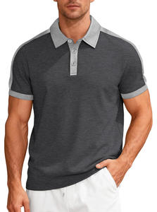 เสื้อโปโลแขนสั้นผู้ชาย ผ้าถัก สีพื้น ลำลอง ปกติดกระดุม คอปก ทรงปกติ - Product Image 6