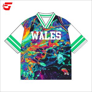 Jersey de Fútbol Retro Unisex Más Vendido, Uniformes de Fútbol Americano Personalizados para Adultos, Manga Corta, 100% Poliéster, Hecho en Pakistán - Product Image 1