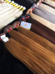 Extensiones de Cabello Remy Vietnamita 100% Natural con Queratina Italiana I-Tips, 8-32 Pulgadas, 100 Gramos, Color Claro, Pre-Adheridas con Cinta Frontal, Estilo Ondulado - Product Image 3