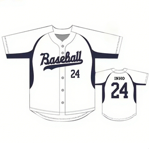 Maillot de baseball brodé personnalisé, durable, 100% polyester, uniforme d'équipe, fabricant OEM, grossiste, fournisseur en gros - Product Image 2