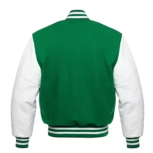 Veste universitaire personnalisée OEM pour hommes, pour l'école et le baseball universitaire, respirante, hiver, avec broderie de logos - Product Image 6