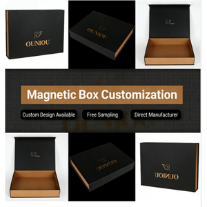 Caja de Regalo Magnética de Lujo con Forro de Satén - Empaque Personalizado con Logotipo para Joyería, Relojes, Electrónicos, Zapatos y Ropa - Product Image 3