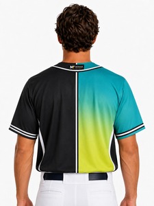 Maillot de baseball respirant personnalisé pas cher à 2 boutons, sublimation, vente en gros, vêtements de sport pour baseball et softball - Product Image 4