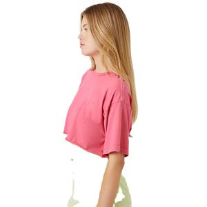 เสื้อครอปท็อปผู้หญิง คอกลม แขนสั้น ผ้าฝ้าย 100% น้ำหนักเบา ใส่สบาย ดีไซน์สวย ขายส่งราคาถูก - Product Image 4