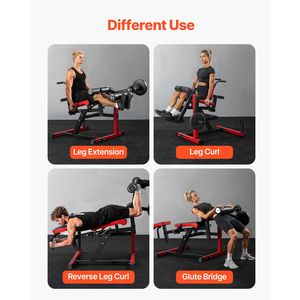 Macchina per Estensione Gambe da Seduti, Attrezzo Regolabile per Esercizi Specializzati per la Parte Inferiore del Corpo, Trainer per Estensione Gambe - Product Image 6
