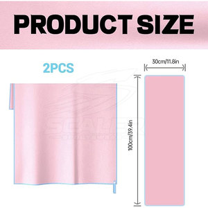 Serviette de sport compacte à séchage rapide en tissu tricoté avec microfibre douce pour la gym, le yoga, la natation, la course à pied et les sports de plein air - Product Image 6