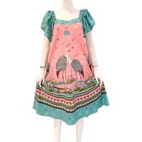 Vestido Maxi Asimétrico con Estampado Floral Bohemio para Mujer, Manga con Volantes, Corte Holgado, Verano, Casual, Rayón, Bolsillos, Tela No Tejida