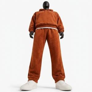 Ensembles de survêtements personnalisés pour hommes en molleton deux pièces, pull à manches longues, entraînement, jogging, survêtement pour hommes - Product Image 3
