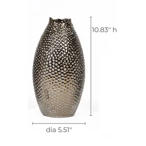 Vase à fleurs décoratif moderne en fer, design côtier, écologique, pour table, usage résidentiel et commercial, vente en gros - Product Image 1