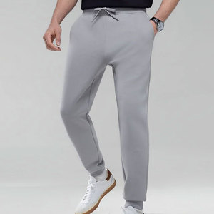 Pantalon de jogging droit léger pour homme avec logo personnalisé, taille mi-haute, tricoté, style décontracté hip-hop, pour le sport et la course à pied - Product Image 6