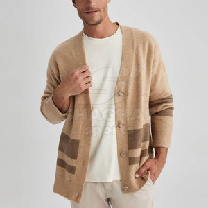 Cardigan pour hommes, léger, en tricot doux, tenue quotidienne chaude, confortable à porter, tenue décontractée simple - Product Image 3