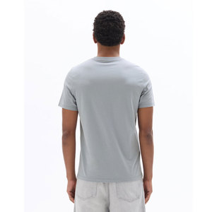 Camiseta de Cuello Redondo Color Beige Claro 100% Algodón para Hombre, Camiseta de Manga Corta con Cuello Redondo, Corte Regular, Color Sólido, Informal - Product Image 5
