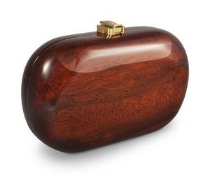Bolso de Mano de Madera con Cierre de Latón y Correa de Cadena, de Alta Calidad, para Fiestas, con Empaque Personalizado - Product Image 3
