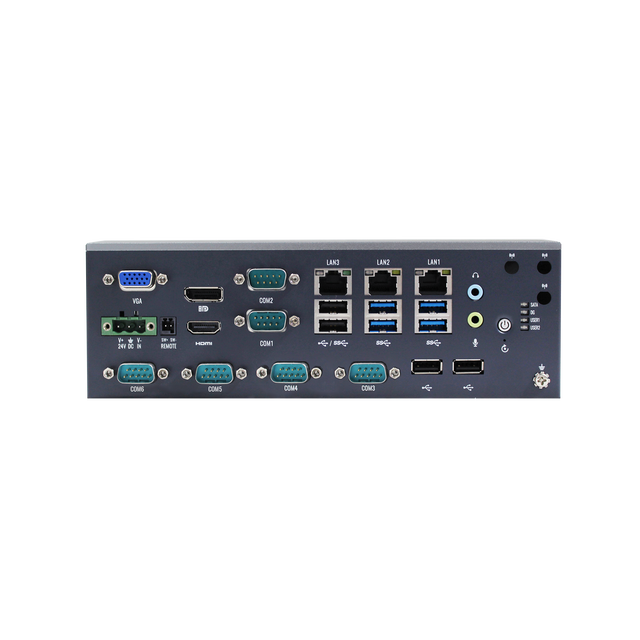 Mini PC Fanless Industrial Embedded Computer Windows 11 8 USB 3 Intel I210/I219 LAN Smart Manufacturing Motion Control in Stock