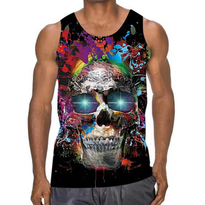 Unisex Customizable Logo Breathable Soft Comfort Lightweight 100% Polyester Tank Top Sublimation Printing Adult Players <b>Vest</b> - Product Image 3