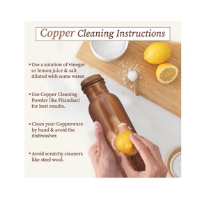 Elegante Botella de Cobre de Diseño con Acabado Brillante, Perfecta para un Estilo de Vida Moderno, Hidratación Saludable y Opción de Regalo Premium - Product Image 6