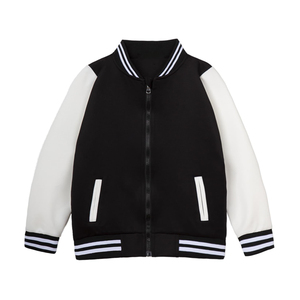 Chaqueta Varsity de Béisbol para Niños y Niñas, Uniforme Escolar, con Cierre, Unisex, 100% Poliéster, Tejido de Punto, Servicio OEM - Product Image 1