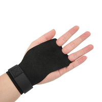 Poignées de main réglables, gants de protection pour la paume, résistants à l'usure, respirants, antidérapants pour l'entraînement (noir)