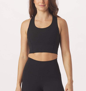 RTS Wholesale Price Fashionable Women's Vest Non-Adjusted <b>Straps</b> One-Piece High Support Gym Use Comfortable Sports <b>Bra</b> AI-SB-16 - Product Image 4