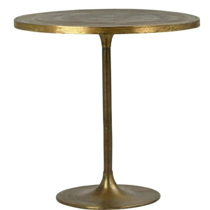 Round Brass Coffee Table Midcentury Modern Antique Finish Handmade Metal Frame Living Room Furniture Handmade Side Table - Product Image 1