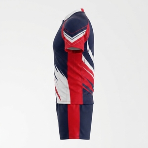 Uniforme de rugby élégant et personnalisable de haute qualité, fabriqué en polyester respirant et léger, assurant flexibilité, confort et confiance - Product Image 4