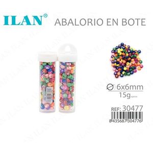 Perline in Barattolo 6x6mm 15g Multicolore per Lavori Manuali - Product Image 3