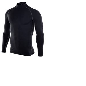 Chemises de compression de course à pied de haute qualité pour la salle de sport, respirantes, à séchage rapide, personnalisées, unisexes, manches longues, 100% polyester, OEM - Product Image 1
