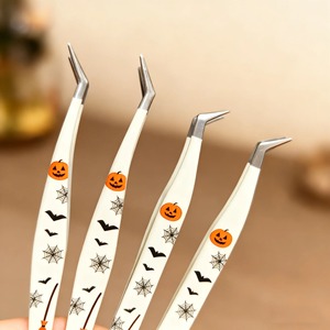 BAFA SURGICAL INSTRUMENTS BSI-ET-364 1/3 Piezas Pinzas para Cejas LED Portátiles de Acero Inoxidable con Punta Recta, Diseño Ligero e Inteligente - Product Image 1