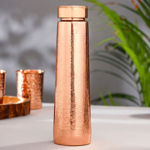 Stylish New Copper Water <b>Bottle</b> Classic Design 1L Capacity Portable Leak Proof for Home Dining - Product Image 4