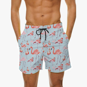 Shorts de bain personnalisés pour hommes, respirants, avec impression de votre propre design, shorts de bain à séchage rapide pour hommes, taille élastique avec cordon de serrage - Product Image 3