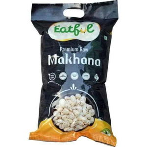 Graines de lotus bio Phool Makhana, entières, qualité supérieure, Royal Crunch, grillées, prêtes à consommer, durée de conservation de 12 mois, Eatful - Product Image 1