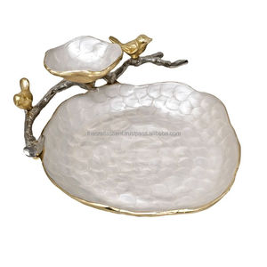 Vente en gros de luxe argent métal fait à la main en aluminium bol de service personnalisé décoratif moderne maison cuisine fruits bol pour les fêtes - Product Image 3