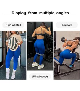 Leggings for Women Scrunch Butt Lifting <b>Tummy</b> <b>Control</b> High Waisted Solid Sports Workout Gym Running Compression Tight Yoga Pant - Product Image 6