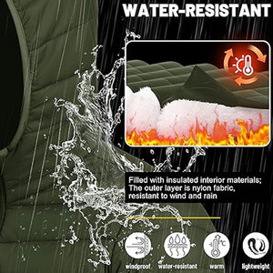 Veste matelassée à capuche pour homme, directement de l'usine, tissu léger et chaud, manteau d'hiver isolé, parfait pour les activités de plein air - Product Image 3