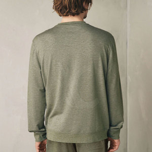 <b>Men</b> Fleece Sweatshirt Casual <b>Pullover</b> Long Sleeve Winter Warm Crew Neck Comfort Fit <b>Men</b> Fitted Sweatshirt Casual Winter <b>Pullover</b> - Product Image 2