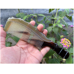หวีผมทำจากเขาสัตว์ธรรมชาติ คุณภาพพรีเมียม ขัดเงา งานแฮนด์เมด - Product Image 2