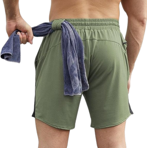 Pantalones Cortos de Malla para Hombre Hechos a Medida al por Mayor con Bolsillos con Logotipo Personalizado, Pantalones Cortos Transpirables de Moda para Hombre - Product Image 2