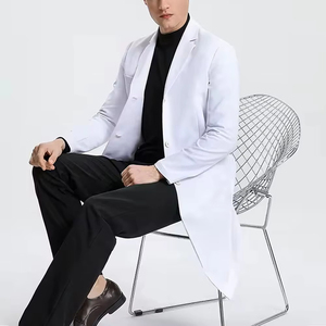 2026 Wholesale New Men Lab Coats Acid Resistant Canvas Fabric High Quality Hospital <b>Scrubs</b> Uniforms Customized Color Logo - Product Image 2