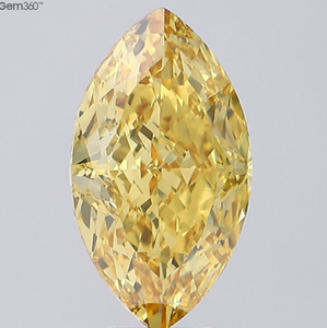 Diamant CVD cultivé en laboratoire certifié IGI, 8,10 CT, taille marquise, couleur jaune fantaisie intense, clarté VS1, ROYAL GEMS 833696273 pour bijoux - Product Image 6