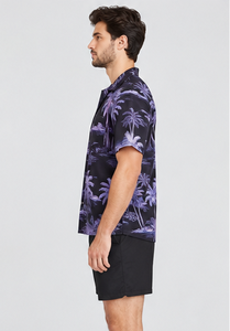 Wholesale Custom Tropical <b>Shirt</b> Men <b>Hawaiian</b> Printed Button Down Short Sleeve Loose Holiday Beachwear Summer Floral Beach <b>Shirt</b> - Product Image 3
