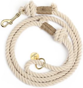 Handmade Organic Cotton Braided Rope Dog <b>Leash</b> for Small Dogs – Soft Durable Handcrafted <b>Pet</b> Lead with Comfortable - Product Image 1