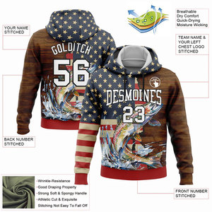 Sweat à capuche de pêche pour homme, imprimé par sublimation, motif poisson-chat, pull à manches longues, respirant, vêtement d'extérieur, nom d'équipe personnalisable - Product Image 4