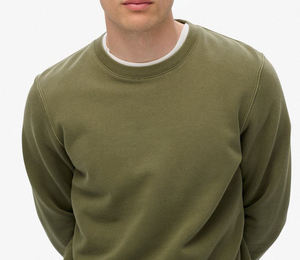 เสื้อสเวตเชิ้ตคอกลมผ้าฟลีซแบบเรียบง่ายสำหรับผู้ชาย รุ่นล่าสุด ทรงโอเวอร์ไซส์ แขนยาว ราคาประหยัด - Product Image 4