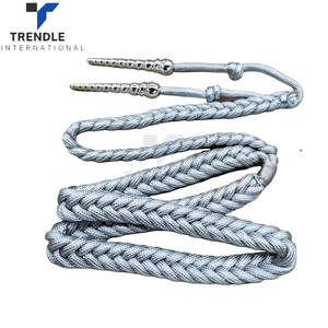 Cordones de Uniforme de Algodón y Nailon con Alambre Dorado, Hechos a Mano, con Puntas Metálicas, para Ceremonias - Product Image 4