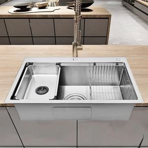 Évier de cuisine Emboss 7848E à cuve unique en acier inoxydable 304, forme rectangulaire, fabriqué à la main au Vietnam, à très bon prix - Product Image 6