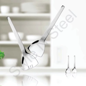 Serveur de salade en acier inoxydable, ustensiles de cuisine personnalisés avec un nouveau look pour les hôtels - Product Image 1