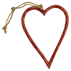 Adorno Metálico Colgante en Forma de Corazón de Aluminio, Ideal para Decoración del Hogar, Sala de Estar y Fiestas, Diseño y Forma de Corazón - Product Image 1