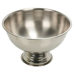 Seau à glace de luxe en aluminium avec pied, grand seau à champagne argenté, bac à boissons rafraîchissantes sur pied avec poignées pour les fêtes - Product Image 4